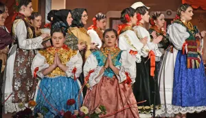 Županja...21.02.2025.U Kulturnom centru Ivana Hermana otvoreno 58. Šokacko sijelo na kojem je sudjelovao Potpredsjednik Vlade i ministar poljoprivrede, šumarstva i ribarstva David Vlajčić.Foto: Gordan Panić