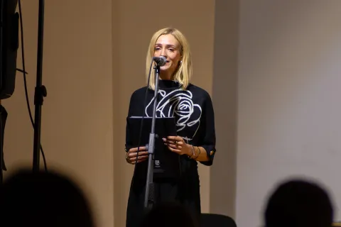 Osijek, 08. 10. 2025., O&Scaron; A. Mihanovića, Gimnazija EDukOs: Dramski igrokaz i panel u povodu Svjetskog dana mentalnog zdravljaedukos; igrokaz; mentalno zdravlje; osnovna &scaron;kola; &scaron;kolarci; Katarina Horvat