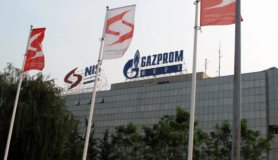 The headquarter of Gazprom and Naftna Industrija Srbije (NIS) are pictured in Belgrade, Serbia, 31 August 2012. Russian company Gazprom has purchased NIS. Photo: Thomas Brey/DPA/PIXSELL
