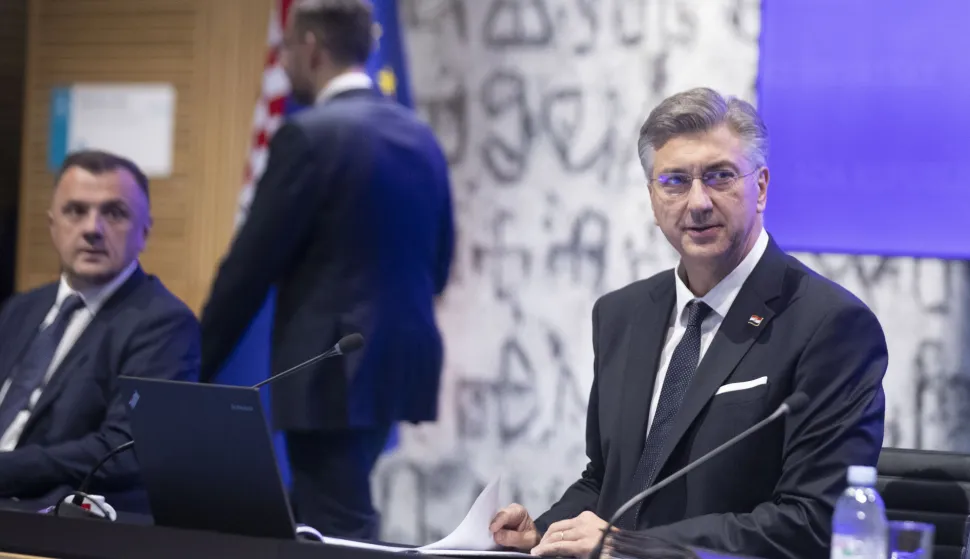 Zagreb, 09.10.2025 - 119. sjednica Vlade. Na fotografiji Andrej Plenković. foto HINA/ Daniel KASAP/ dk