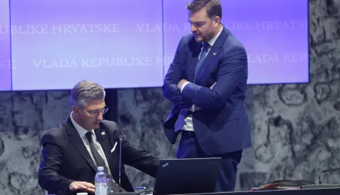 Zagreb, 03.10.2025.- Redovita sjednica Vlade RH. Na fotografiji Andrej Plenković, Marko Primorac.foto HINA/ Admir BULJUBAŠIĆ/ abu