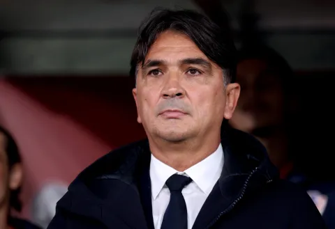 Prag, 09.10.2025 - Utakmica kvalifikacija za Svjetsko nogometno prvenstvo Če&scaron;ka - Hrvatska na Fortune stadionu u Pragu. Na slici Zlatko Dalić.foto HINA/ Damir SENČAR/ ds
