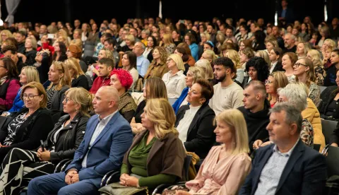 06.10.2025., Kongresna dvorana Zagrebackog velesajma, Zagreb - Ministarstvo znanosti obrazovanja i mladih dodjelilo nagrade za najbolje odgojno obrazovane djelatnike povodom Svjetskog dana ucitelja. Photo: Luka Antunac/PIXSELL