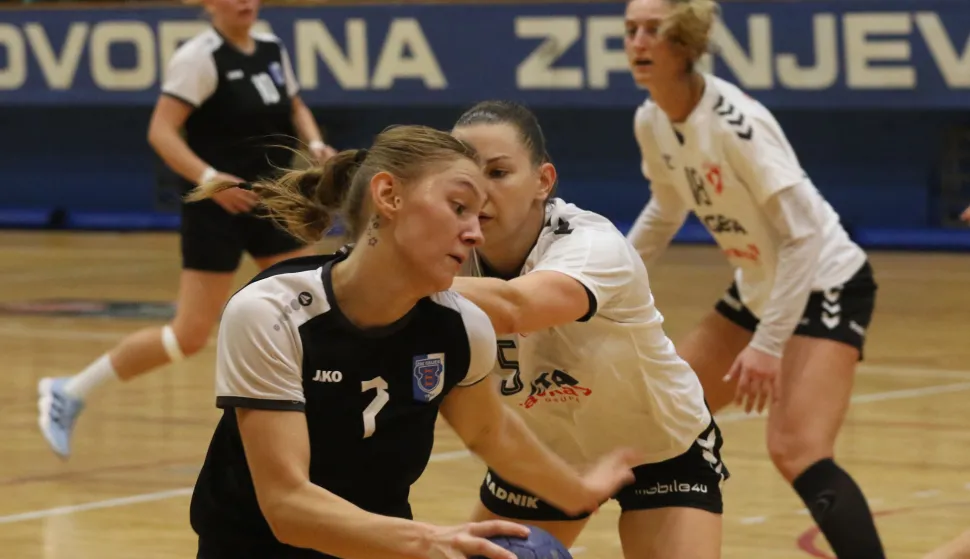 Osijek, 10. 10. 2025, Sportska dvorana Zrinjevac. rukomet, Osijek - Podravka (Koprivnica), Prva liga rukometa&scaron;ica.snimio GOJKO MITIĆ