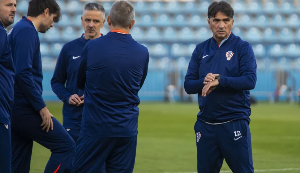 Varaždin, 11.10.2025 - Trening nogometne reprezentacije Hrvatske na gradskom stadionu Varaždin. Na fotografiji Zlatko Dalić.foto HINA/ Daniel KASAP/ dk