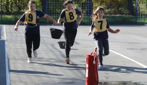 Tenja, 12. 10. 2025, Tenja, Vlatka Mačeka 10. Vatrogasno natjecanje I. kup DVD Osijek - Tenja za djecu.snimio GOJKO MITIĆ