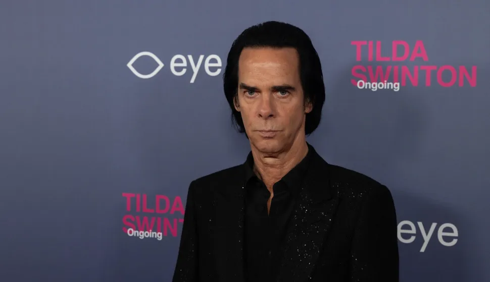 Nick Cave, at the opening of the Tilda Swinton exhibition, on September 27, 2025, Eye Film Museum in Amsterdam, Netherlands. Photo by NL Beeld/David Heukers/ Bruno Press/ABACAPRESS.COM Photo: Bruno Press/ABACA/ABACA