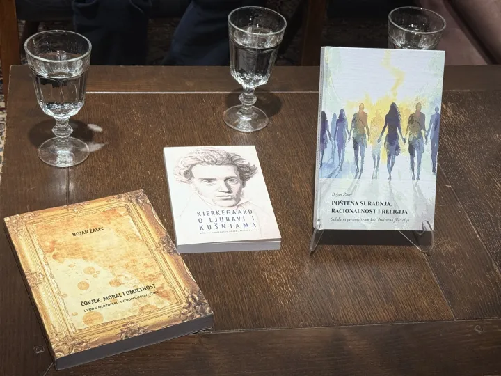 Predstavljene knjige Bojana Žaleca o filozofiji, vjeri i čovječnosti u suvremenom društvu
