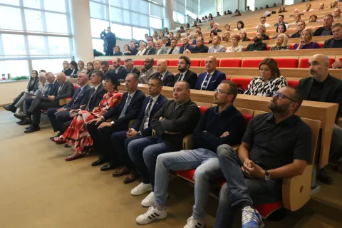 Osijek, 17. 10. 2025, Falultet agrobiotehničkih znaosti Osijek, slavi 65. godina postojannja. Aula magna, svečana sjedinca fakultetskog vijeća...snimio GOJKO MITIĆ