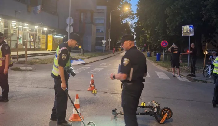 Dječak (14) se zabio električnim romobilom u automobil u osječkoj Retfali