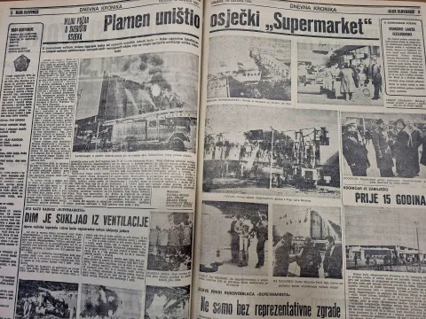 Zagri&scaron;te Supermarketa - fotografija iz Glasa Slavonije