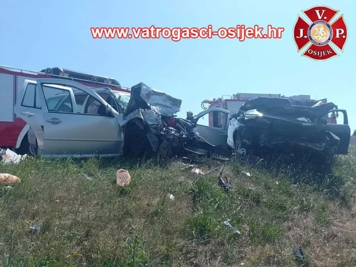 Prometna nesreća na osječkoj zapadnoj obilaznici u kojoj je jedan vozač poginuo