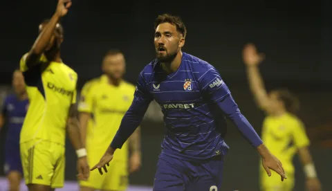 Zagreb, 24.9.2025 - Susret 1. kola Europske lige Dinamo - Fenerbah?e na stadionu Maksimir. foto HINA/ Daniel KASAP/ ua