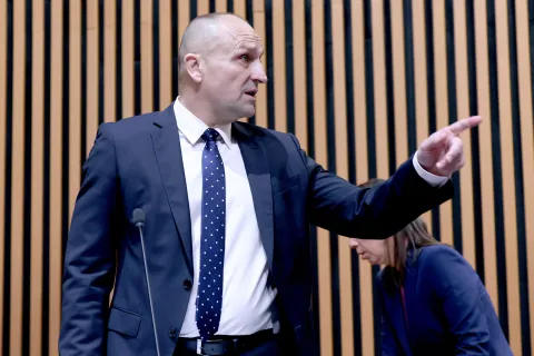 22.10.2025., Zagreb - Sabor je 7. sjednicu nastavio raspravom o izmjenama i dopunama Zakona o obrani. Photo: Patrik Macek/PIXSELL