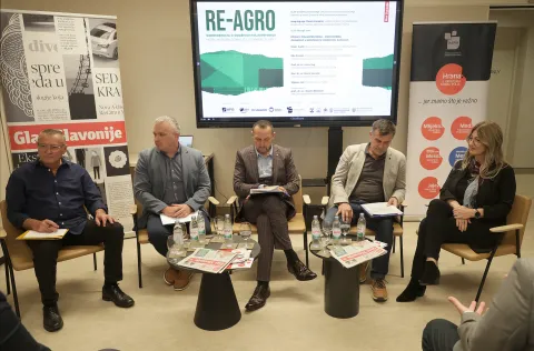 Čepin, 23. 10. 2025., Hotel Materra, RE-AGRO, REAGRO, konferencija, konferencija o održivoj poljoprivredi, panel; Stjepan Ivić; Marin Kovačić; Mato Čačić; Damir Karakaš; Irena Jug  SNIMIO BRUNO JOBST