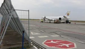 Osijek, 21. 08. 2025, Klisa, Zračna luka Osijek, ZLO. Radovi na obnovi Zračne luke se odvijaju zajedno s prmoetom i letovima iz Osijeka...snmio GOJKO MITIĆ