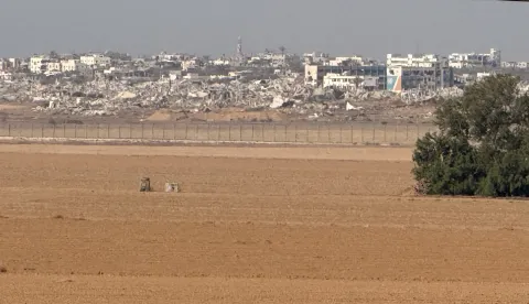 Pogled iz Izraela prema Pojasu Gaze, na području gdje je sve počelo 7. listopada 2023.reportaža izrael toni perinić