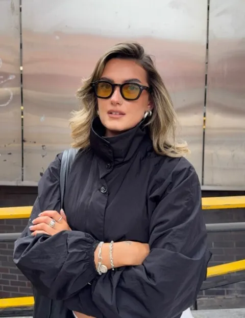 Funnel neck jakna