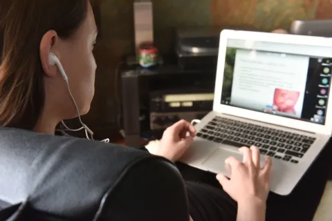 06.05.2020., Zagreb - Medicinski fakultet Sveucilista u Zagrebu organizirao je predavanja svojim studentima putem interneta."nPhoto: Davorin Visnjic/PIXSELL