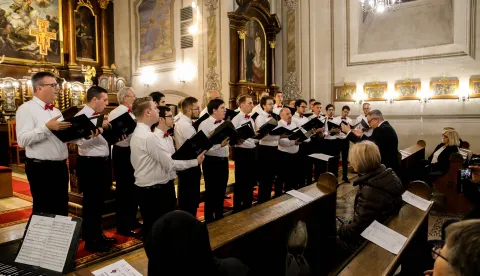 Sakralni koncert zbora Sv. Josipa i Akademskog mu&scaron;kog zbora zagrebačkog FER-aOsijek, listopad 2025.Snimio: Bojan Uranjek