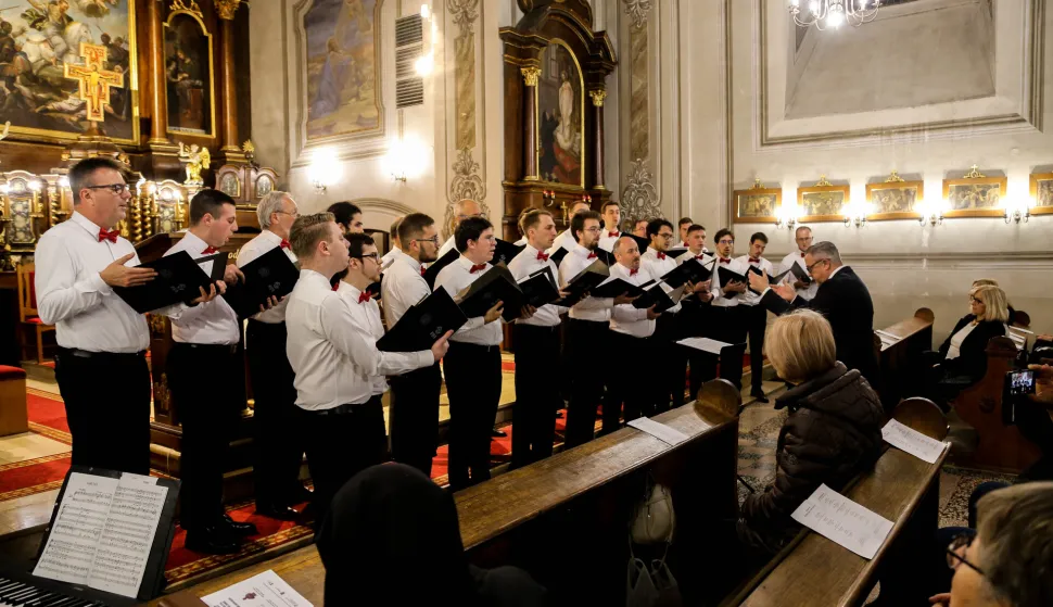 Sakralni koncert zbora Sv. Josipa i Akademskog mu&scaron;kog zbora zagrebačkog FER-aOsijek, listopad 2025.Snimio: Bojan Uranjek