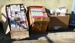 Prgomet- 28.10.2025.-Akcija uništavanja zaplijenjenog duhana i duhanskih prerađevina, kojoj će nazočit pomoćnik ravnatelja Carinske uprave Tihomir Žegrec.foto HINA/ Mario STRMOTIĆ/ms 