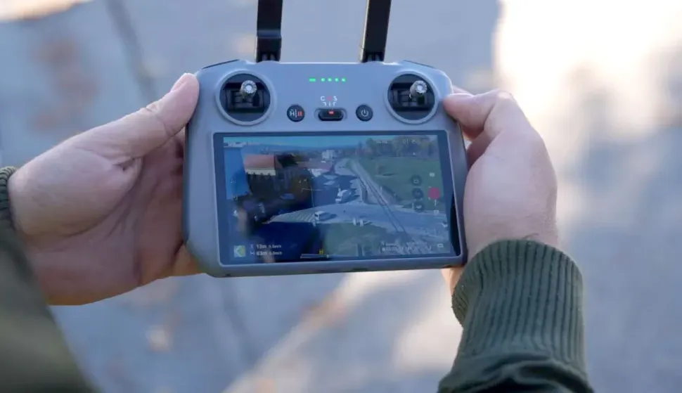 PU Požeško-slavonska, nadzor prometa snimanje dronom