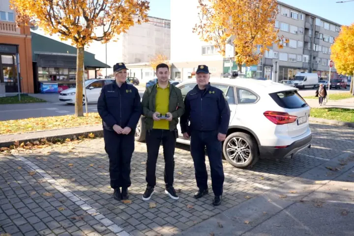 PU Požeško-slavonska, nadzor prometa snimanje dronom