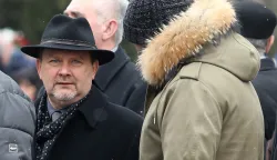 20.03.2018., Zagreb - Posljednji ispracaj generala Petra Stipetica na groblju Mirogoj. Osim pokojnikove obitelji, okupio se i veliki broj drzavnih duznosnika, prijatelja i suboraca. Slavko Baric. rPhoto: Goran Stanzl/PIXSELL 