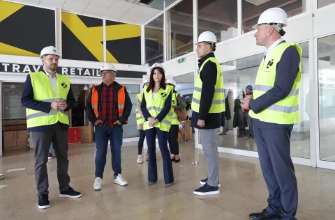 Klisa, 29. 10. 2025., Zračna luka Osijek, ZLO, Osijek airport; Ivan Radić; Darko Ojvan; Nata&scaron;a Trami&scaron;ak; Tihomir Pejin; Josip Miletić; radovi, rekonstrukcija SNIMIO BRUNO JOBST