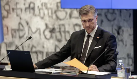 Zagreb, 24.10.2025. - Održana je sjednica Vlade Republike Hrvatske.Na fotografiji Andrej Plenković. foto HINA/ Edvard ŠUŠAK /es