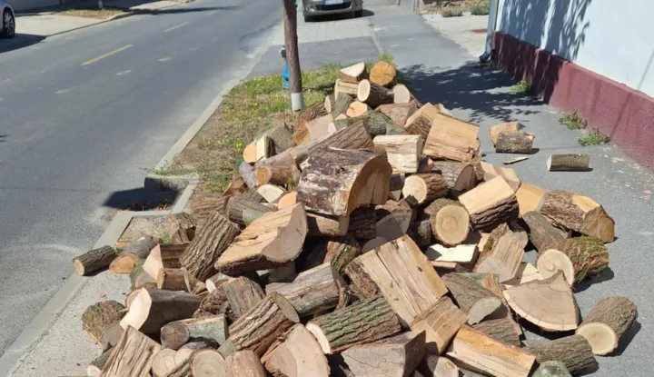 drva, ogrjev, zima, ilustracija