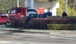 Prometna nesreća na kružnom toku između Osijeka i Višnjevca