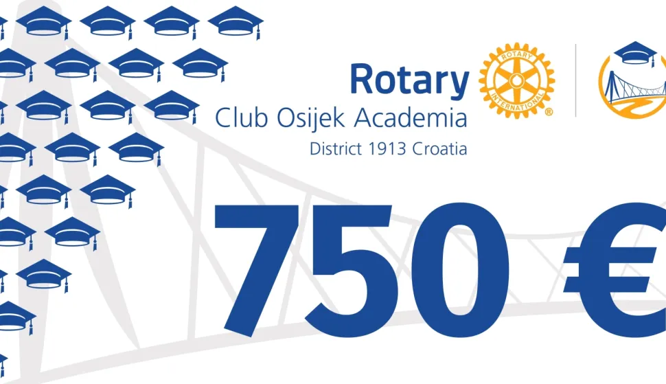Dana 29. listopada 2025. i ove akademske godine 2025./2026. Rotary Klub Osijek Academia dodijelio je jednokratnu financijsku pomoć u iznosu od 750 eura svakom od četiriju studenata Akademije za umjetnost i kulturu Sveučilišta Josipa Jurja Strossmayera u Osijeku. 