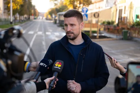 Osijek, 31. 10. 2025., Obnovljena ulica S. Radića otvorena za prometradovi; promet; Radićeva; gradonačelnik; Ivan Radić