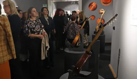 Osijek, 30. 10. 2025, Muzej Slavonije Osijek, MSO, otvorenje izložbe: Dajem vam u ruke tamburu....snimio GOJKO MITIĆ