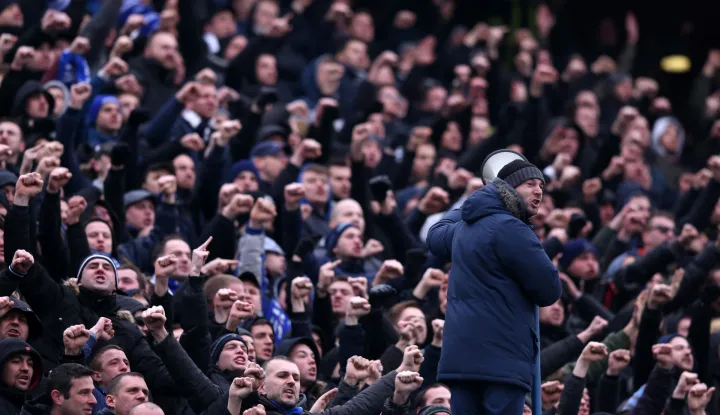 Zagreb, 18.02.2018 - Utakmica 22. kola Prve HNL Dinamo - Hajduk. Na fotografiji navijači Dinama Bad Blue Boys.foto HINA/ Daniel KASAP/ dk