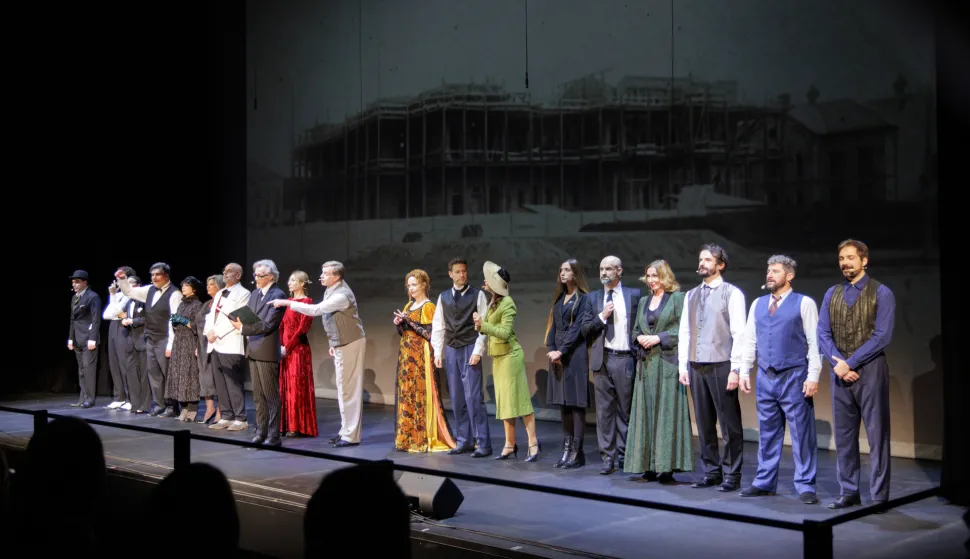 Zagreb, 03.11.2025. - Svečano otvorenje nove scene Hrvatskoga narodnog kazališta u Zagrebu, HNK2. Program pod nazivom "Slava umjetnosti 2.0" je režirao Krešimir Dolenčić, a sudjelovala su sva tri ansambla HNK.foto HINA/ Edvard ŠUŠAK