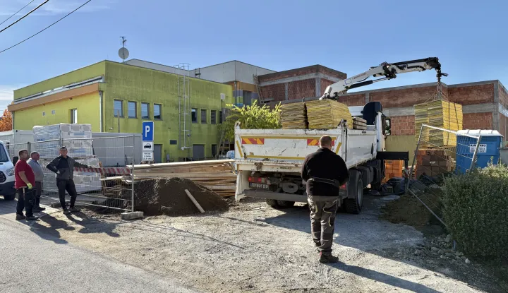 Bilje, 29. 10. 2025., Dječji vrtić Grlica, dogradnja, građevinski radovi; ilustracija SNIMIO BRUNO JOBST