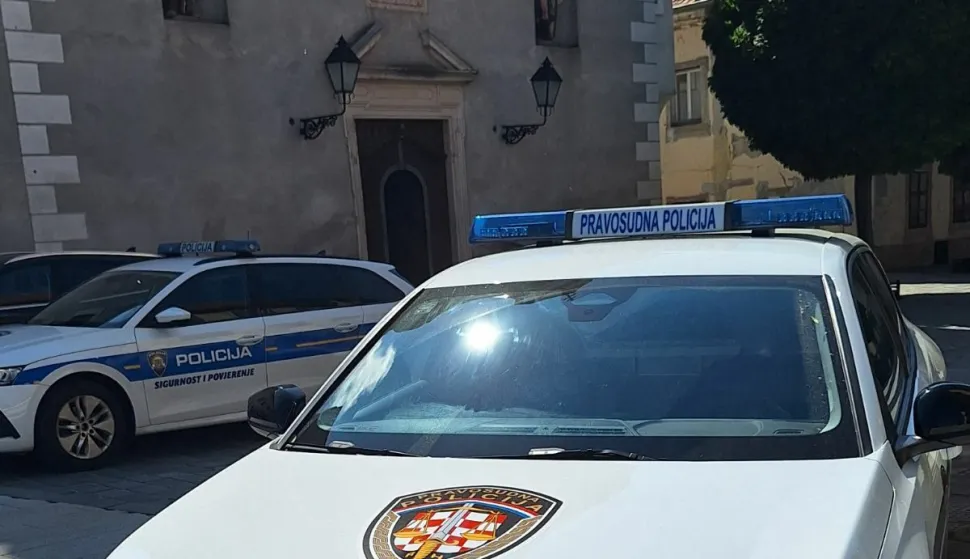 Pravosudna policija automobil ilustracija