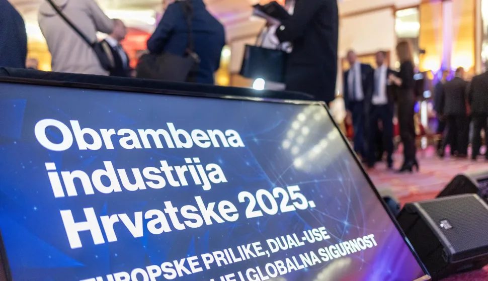 Zagreb, 5.11.2025 - Konferencija "Obrambena industrija Hrvatske 2025. - Europske prilike, dual-use tehnologije i globalna sigurnost". Foto Hina/ Dario GRZELJ/ dag