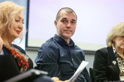 19.12.2024., Zagreb - Okrugli stol Kako Hrvatska docekuje useljenike? u organizaciji Nezavisnog sindikata znanosti i obrazovanja. Ivan Balabanic. Photo: Luka stanzl/PIXSELL