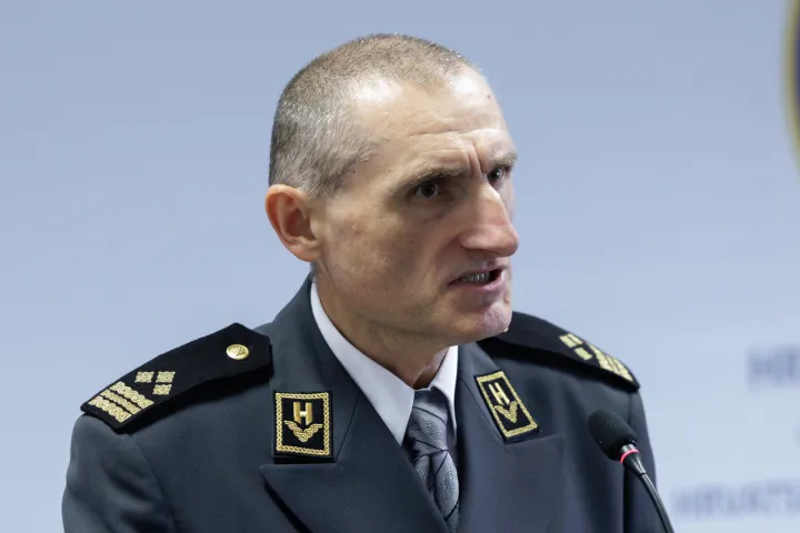 Zagreb, 07.11.2025. - Predsjednik vlade Republike Hrvatske Andrej Plenković, ministar vanjskih i europskih poslova Gordan Grlić Radman, Tihomir Kundid, načelnik Glavnog stožera OSRH i Josip Đakić, predsjednik saborskog Odbora za ratne veterane održali su pozdravne govore na obilježavanju 20. godišnjice Hrvatskog generalskog zbora.Na fotografiji Tihomir Kundid.foto HINA/ Edvard ŠUŠAK