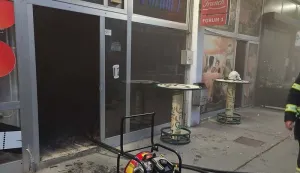 Požar u "Forumu 1", na glavnoj osječkoj tržnici
