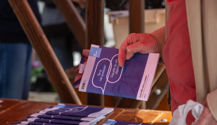 10.05.2025., Zagreb - Proljetna javnozdravstvena akcija "Svi za njega" - osvijestavanje o raku prostate odrzana je na Trgu bana Josipa Jelacica. Photo: Mia Slafhauzer/PIXSELL