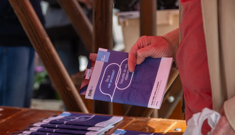 10.05.2025., Zagreb - Proljetna javnozdravstvena akcija "Svi za njega" - osvijestavanje o raku prostate odrzana je na Trgu bana Josipa Jelacica. Photo: Mia Slafhauzer/PIXSELL