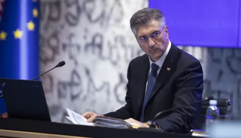 Zagreb, 05.11.2025 - jednica Vlade RH. Na fotografiji Andrej Plenković.foto HINA/ Daniel KASAP/ dk