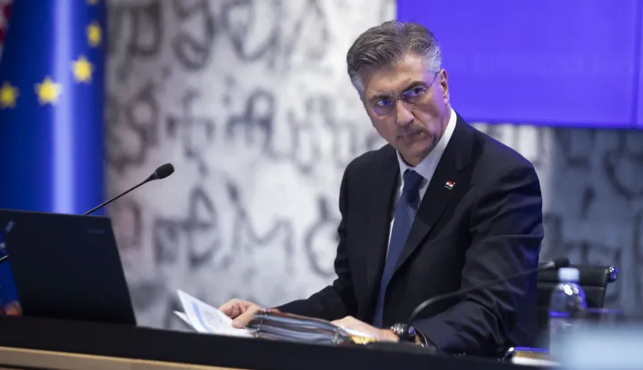 Zagreb, 05.11.2025 - jednica Vlade RH. Na fotografiji Andrej Plenković.foto HINA/ Daniel KASAP/ dk