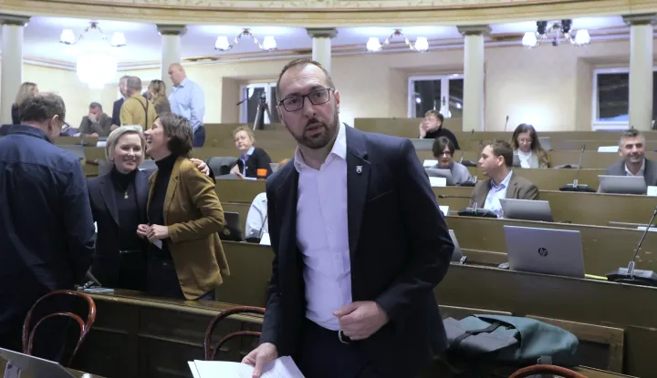 Zagreb.11.11.2025.-Gradska skupština Grada Zagreba održala je 5. sjednicu.Na slici Tomislav Tomašević.Foto HINA/Tomislav Pavlek/ tp