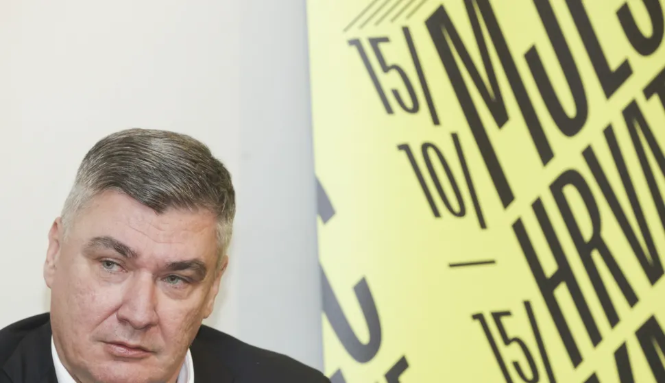 Zagreb, 11.11.2025. - Predsjednik Republike Zoran Milanović sudjelovao je u sredi&scaron;njem programu obilježavanja Mjeseca hrvatske knjige pod nazivom "Među policama &ndash; storytelling večer".&nbsp;Na fotografiji Zoran Milanović. foto HINA/ Lana SLIVAR DOMINIĆ/ lsd